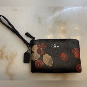 Coach Half Tone Floral Wristlet